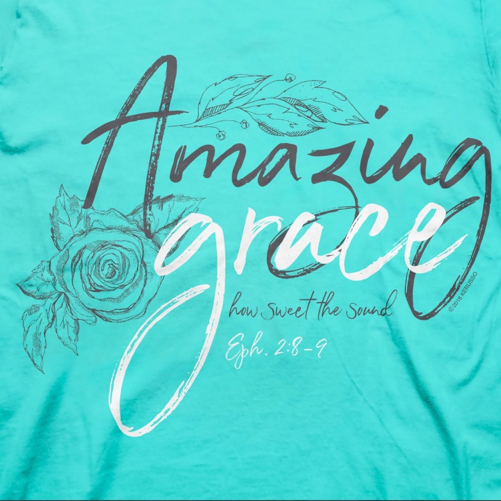 Kerusso "Amazing Grace" Women's Cotton Short Sleeve T-shirt - Picture 2 of 4